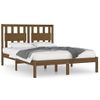 Estructura Cama Madera Maciza Marrón Miel King Size 150x200 Cm Vidaxl