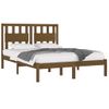 Estructura Cama Madera Maciza Marrón Miel King Size 150x200 Cm Vidaxl