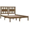 Estructura Cama Madera Maciza Marrón Miel King Size 150x200 Cm Vidaxl