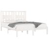 Estructura De Cama Madera Maciza Blanco Super King 180x200 Cm Vidaxl