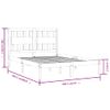 Estructura De Cama Madera Maciza Blanco Super King 180x200 Cm Vidaxl