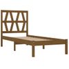 Estructura De Cama Madera Maciza Pino Marrón Miel 100x200 Cm Vidaxl