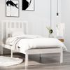 Estructura De Cama Madera Maciza Individual Blanco 75x190 Cm Vidaxl