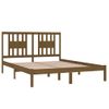 Estructura De Cama Madera Maciza King Marrón Miel 150x200 Cm Vidaxl