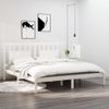 Estructura De Cama Madera Maciza Blanco Supe King 180x200 Cm Vidaxl