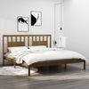 Estructura De Cama Madera Maciza De Pino Marrón Miel 200x200 Cm Vidaxl