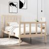 Estructura De Cama Madera Maciza 75x190 Cm Vidaxl