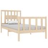 Estructura De Cama Madera Maciza 75x190 Cm Vidaxl