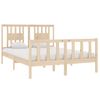 Estructura De Cama De Matrimonio Madera Maciza 135x190 Cm Vidaxl