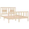 Estructura De Cama De Matrimonio Madera Maciza 135x190 Cm Vidaxl