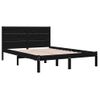 Estructura De Cama Madera Maciza Negra 120x190 Cm Vidaxl