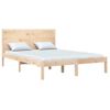 Estructura De Cama Madera Maciza De Pino 140x190 Cm Vidaxl