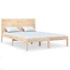 Estructura De Cama Madera Maciza De Pino 140x200 Cm Vidaxl