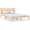 Estructura De Cama Madera Maciza 150x200 Cm Vidaxl