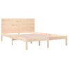 Estructura De Cama Madera Maciza 150x200 Cm Vidaxl