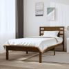 Estructura De Cama Madera Maciza Pino Marrón Miel 100x200 Cm Vidaxl