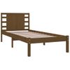 Estructura De Cama Madera Maciza Pino Marrón Miel 100x200 Cm Vidaxl