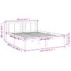 Estructura De Cama Madera Maciza Blanca King Size 150x200 Cm Vidaxl