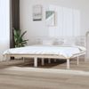 Estructura De Cama Madera Maciza De Pino Blanco 200x200 Cm Vidaxl