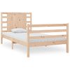 Estructura De Cama De Madera Maciza De Pino 90x200 Cm Vidaxl