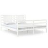 Estructura De Cama Madera Maciza De Pino Blanca 150x200 Cm Vidaxl