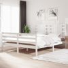 Estructura De Cama De Madera Maciza De Pino Blanca 160x200 Cm Vidaxl