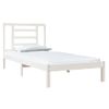 Estructura De Cama Madera Maciza De Pino Blanco 90x190 Cm Vidaxl