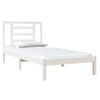 Estructura De Cama Madera Maciza De Pino Blanco 100x200 Cm Vidaxl