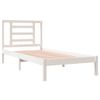 Estructura De Cama Madera Maciza De Pino Blanco 100x200 Cm Vidaxl