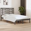 Estructura De Cama Madera Maciza De Pino Gris 120x200 Cm Vidaxl