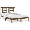 Estructura De Cama Madera Maciza De Pino Marrón Miel 140x200 Cm Vidaxl