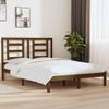 Estructura De Cama Madera Maciza De Pino Marrón Miel 140x200 Cm Vidaxl