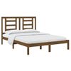 Estructura De Cama Madera Maciza De Pino Marrón Miel 140x200 Cm Vidaxl