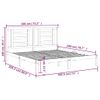 Estructura De Cama Madera Maciza 180x200 Cm Vidaxl