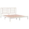 Estructura De Cama Madera Maciza Blanco Supe King 180x200 Cm Vidaxl