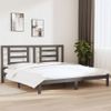 Estructura De Cama De Madera Maciza De Pino Gris 200x200 Cm Vidaxl