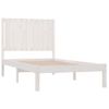 Estructura De Cama Madera Maciza De Pino Blanco 90x190 Cm Vidaxl