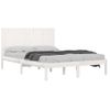 Estructura De Cama Madera Maciza Blanco Supe King 180x200 Cm Vidaxl