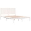 Estructura De Cama Madera Maciza Blanco Supe King 180x200 Cm Vidaxl