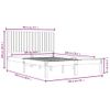 Estructura De Cama Madera Maciza Blanco Supe King 180x200 Cm Vidaxl