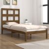 Estructura De Cama Madera Maciza Pino Marrón Miel 100x200 Cm Vidaxl