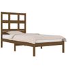 Estructura De Cama Madera Maciza Pino Marrón Miel 100x200 Cm Vidaxl