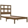 Estructura De Cama Madera Maciza Pino Marrón Miel 100x200 Cm Vidaxl