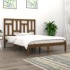 Estructura De Cama Madera Maciza De Pino Marrón Miel 120x200 Cm Vidaxl