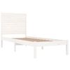 Estructura De Cama Individual Madera Maciza Blanco 90x190 Cm Vidaxl