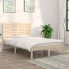 Estructura De Cama Madera Maciza 120x190 Cm Vidaxl