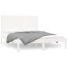 Estructura De Cama Madera Maciza Blanca King Size 150x200 Cm Vidaxl