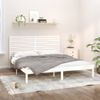 Estructura De Cama Madera Maciza Blanco Supe King 180x200 Cm Vidaxl