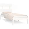 Estructura De Cama Individual Madera Maciza Blanco 90x190 Cm Vidaxl