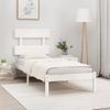 Estructura De Cama Individual Madera Maciza Blanco 90x190 Cm Vidaxl